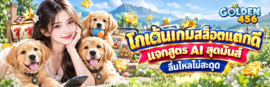 GOLDEN456 โกเด้นเกมสล็อตแตกดี แจกสูตร AI สุดมันส์ ลื่นไหลไม่สะดุด
