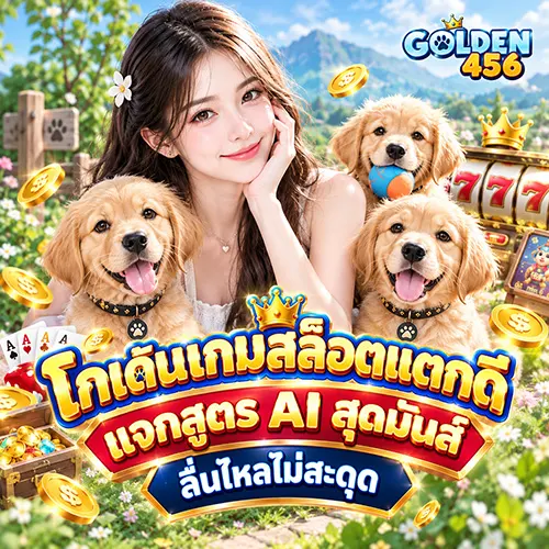 GOLDEN456 โกเด้นเกมสล็อตแตกดี แจกสูตร AI สุดมันส์ ลื่นไหลไม่สะดุด